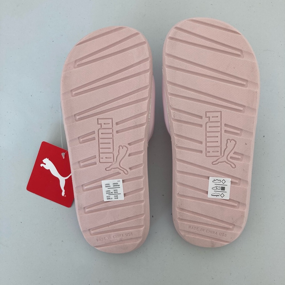 PUMA women’s Cool Cat pink slide sandals Size 6 - Picture 6 of 7